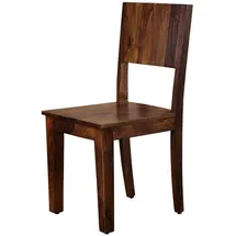 Massivmoebel24 Stuhl Sheesham Holz braun