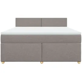 vidaXL Boxspringbett 180 x 200 cm Taupe