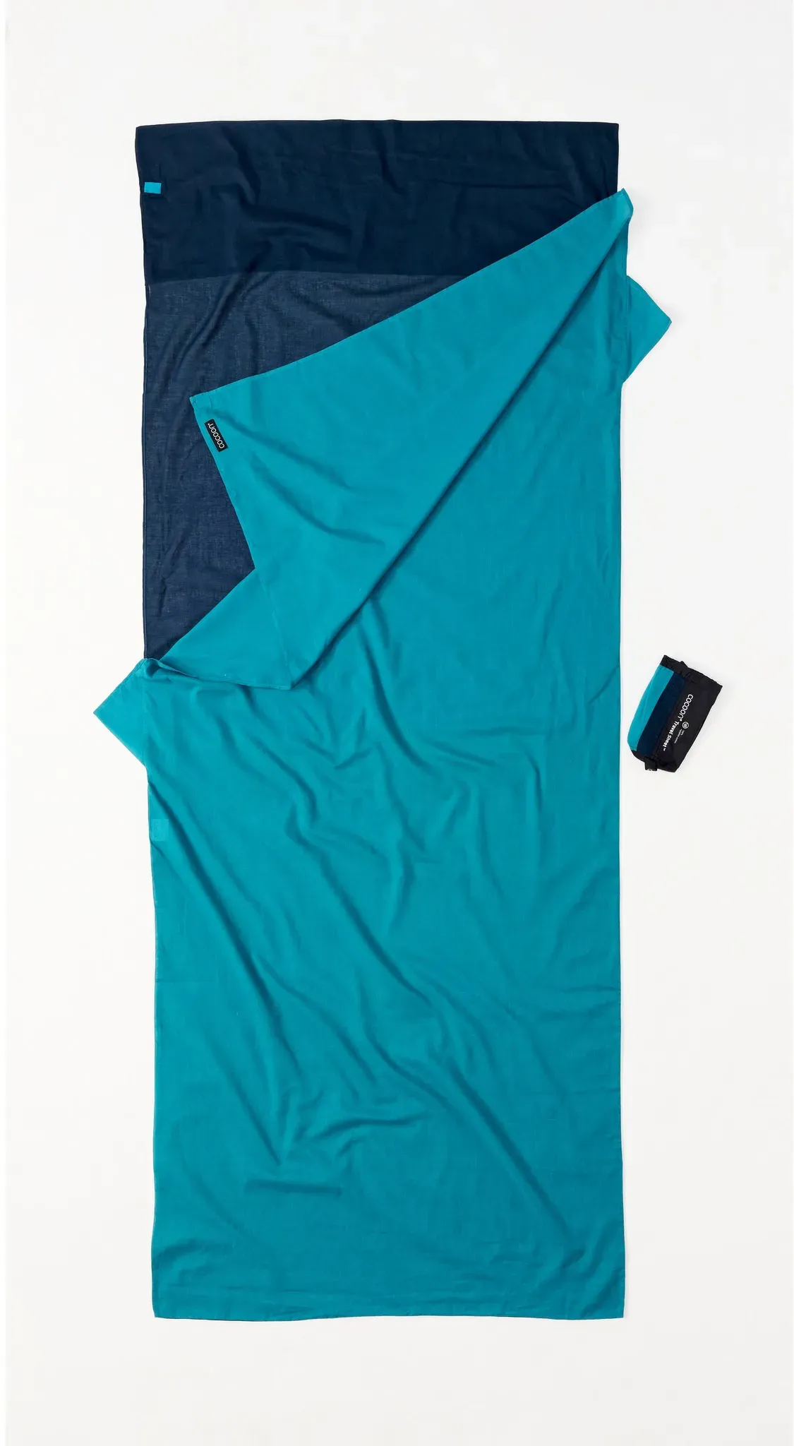 COCOON Leicht-Reiseschlafsack, Rechteck Inlett in tuareg-laguna blue, Größe Einheitsgröße - blau