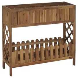 Mendler Hochbeet HWC-P83 Blumen-/Pflanzkasten 90 x 95 x 31 cm