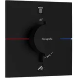 Hansgrohe ShowerSelect Comfort E Duschthermostat Unterputz für 2 Verbraucher Mattschwarz 15578670