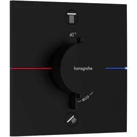 Hansgrohe ShowerSelect Comfort E Duschthermostat Unterputz für 2 Verbraucher Mattschwarz 15578670