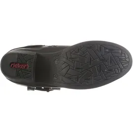 Rieker Winterstiefel, Boots, Warmfutter, Blockabsatz, mit auffälliger Schnalle Gr. 41 (7/7,5), schwarz, , 362849-41