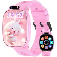 kaacly Smartwatch Kinder für Mädchen Jungen Geschenk mit 1,9 Zoll DIY Gesicht Lernen Karten Musik Gutenachtgeschichten, Smart Watch Geburtstag Geschenke für Kinder