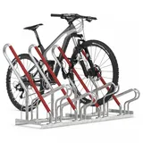 Wsm Fahrradständer 2504, zur Bodenmontage, Einstellparker, Breite 140cm, für 4 Fahrräder