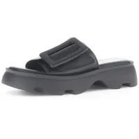 Gabor Damen Pantoletten, Frauen Slipper,Moderate Mehrweite (G),Wedge-Sohle,Schlupfschuhe,schluepfschuhe,schwarz (S.schwarz),37.5 EU