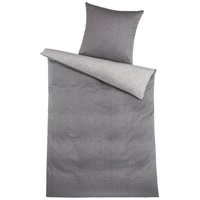 Hti-Living Mako Satin Bettwäsche 2-Teilig Grau 135 x 200