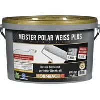HORNBACH Wandfarbe Meister Polarweiß Plus konservierungsmittelfrei 10 l