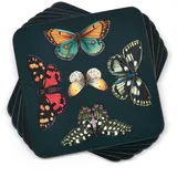 Portmeirion Home & Gifts Untersetzer, Kork, Mehrfarbig, 10,5 x 10,5 cm, 6 Stück