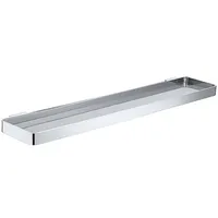 Brillantbad BOLO Glasablage Messing Glas Chrom poliert 500x25x110 mm für Bad & WC >> zum Bohren