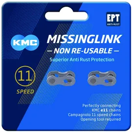 KMC Kettenverschlussglied MissingLink EPT 11-fach 5,65 mm) silber 1/2 x 11/12..."