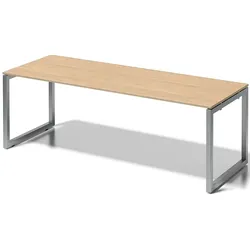 Bisley Schreibtisch Cito BxTxH 220x80x74cm ahorn Gestell silber