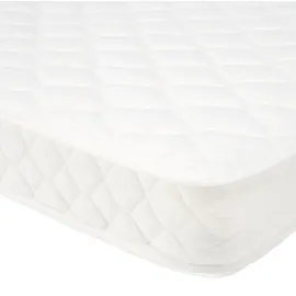 Homestyle4u Matratze Federkernmatratze 90x200 | 15 cm | h3 Komfortmatratze Stoff Weiß - Weiß