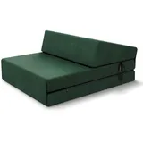Fdm Klappmatratze, dunkelgrün Textil, H3, Rechteckig, 70x200 cm, Oeko-Tex®, atmungsaktiv, antibakteriell, Bezug abnehmbar/waschbar, Schlafzimmer, Matratzen Shop, Matratzen, Klappmatratzen