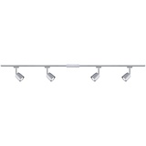 Paulmann URail Cover Schienensystem-Set Spot 4x GU10 chrom matt, 2m (2x 1m) (968.97)