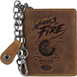 GREENBURRY Racing Collection Richmond Geldbörse Herren Leder RFID braun