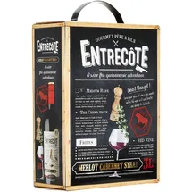 ENTRECOTE - Cabernet Sauvignon, Syrah - Rotwein aus Frankreich - BIB Bag in Box (1 x 3 l)