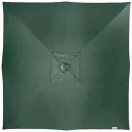 Doppler Sonnenschirm, Silber, Dunkelgrün, 300x300 cm, Sonnen- & Sichtschutz, Sonnenschirme