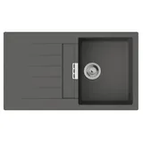 Hansgrohe S52 rechts Einbauspüle granit grau Handbetätigung 860 x 500 mm