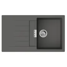 Hansgrohe S52 rechts Einbauspüle granit grau Handbetätigung 860 x 500 mm