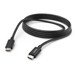 HAMA Ladekabel, USB-C - USB-C, 3 m, Schwarz