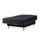 Konsimo Schlafsessel Dozer Velours 80 x 94 x 93 cm Schwarz mit Schlaffunktion