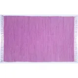 Zaba Handwebteppich Dream Cotton Beere 90 cm x 160 cm