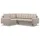 mebligo Eckcouch Textil 5-Sitzer Beige