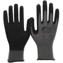 Nitras Nylotex 3520 Nylon-Latexhandschuhe Arbeitshandschuhe 12 PAAR Größe 7 (S), Grau