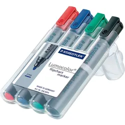 STAEDTLER Lumocolor - Marker - für Flipchart - Schwarz, Rot, Blau, Grün - wasser