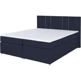 ROLLER Boxspringbett - cobalt - H3 - Bonell-Federkern - 180x200 cm