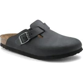 Birkenstock Boston Nubukleder geölt Damen schwarz 40 EU