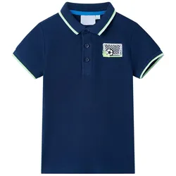 Kinder-Poloshirt Marineblau 140