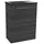 Fackelmann Waschbeckenunterschrank 44 x 60 x 24,3 cm Anthrazit/Schwarz Holzoptik