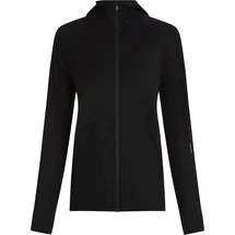 Icebreaker Damen 150 MerinoFine Ace Zip Hoodie Jacke (Größe L, schwarz)