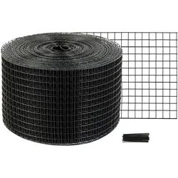 VEVOR Vogelschutz für Solarmodule, 20,3 x 30,5 m, Taubenabwehr Solaranlagengitter mit 50 Reifendrähten, Solarmodul-Schutz mit rostfreier PVC-Beschichtung, 1,27 cm Drahtrollengeflecht