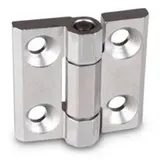 GANTER Schwerlastscharnier 50 x 50, Form A -mit Bohrungen für Senks