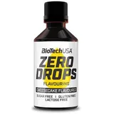 BIOTECH USA Zero Drops Geschmackstropfen, 50 ml Flasche, Käsekuchen