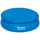BESTWAY Abdeckplane für 305cm Rund Fast Set Pools und Quick Up Pools - 90 g/m2 Winterschutz und Ganzjahresabdeckung