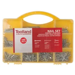 Toolland Nägel-Sortiment, 1060-tlg., verschiedene Größen
