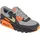 Nike Air Max 90 Herren Light Smoke Grey / Hyper Crimson / Black / Limelight 41