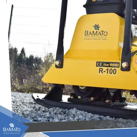 BAMATO Rüttelplatte R-100 mit Gummimatte & Zubehörkit