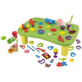 Playtive Knet Set Spieltisch 42 teilig mit Zubehör und 8x Knete
