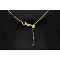 Herzkette ADELIA ́S "schmuck, damen schmuck, für sie, hochwertig, preiswert, günstig", gold, Halsketten, Damen, Gelbgold 333-Gold, Gelbgold 333, Gold, Schmuckset mit bis 45 cm stufenlos verstellbarer 925 Silber Halskette