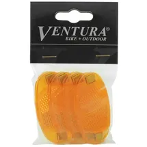Ventura Unisex – Erwachsene Speichenreflektor Set, 4 Stück, mit deutschem Prüfzeichen, orange Cicli Bonin_CVC009