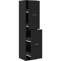 vidaXL Apothekerschrank Schwarz 40 x 41 x 174,5 cm Schwarz