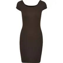 URBAN CLASSICS Kleid Shirtkleid Braun 44