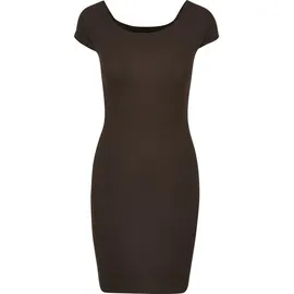 URBAN CLASSICS Kleid Shirtkleid Braun 44