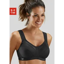 H.I.S. Sport-BH H.I.S, Damen, Gr. 85, Cup E, schwarz, Microtouch, Obermaterial: 90% Polyester (COOLMAX), 10% Elasthan, BHs Sport-BH, ohne Bügel aus schnell trocknendem COOLMAX-Material, Topseller