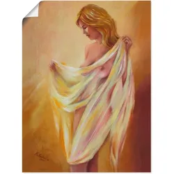 Artland Wandbild »Akt mit Tuch«, Frau, (1 St.), als Leinwandbild, Poster, Wandaufkleber in verschied. Größen Artland Farbe Bild(er): braun